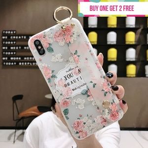 You Are Beautiful Phone Case with Wrist Strap